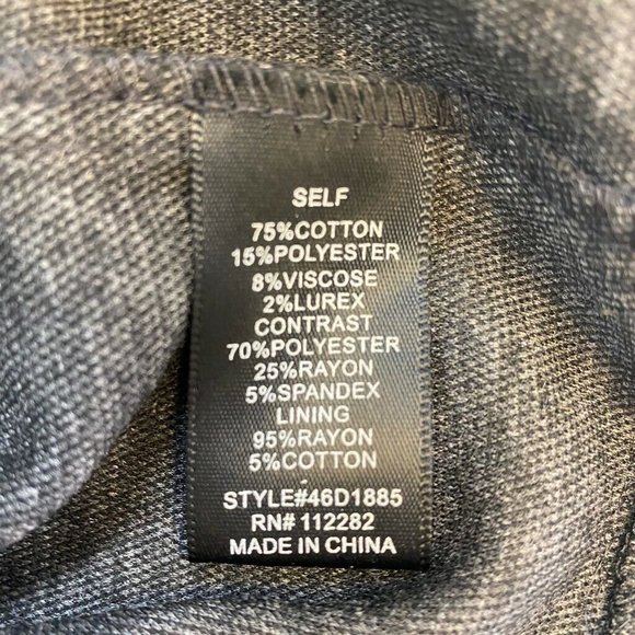 Greylin Micah Tweed Ponti Bodycon Dress Black L - Picture 6 of 6